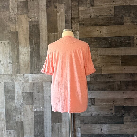 Men's Ted Baker salmon t-shirt 3XLarge pastel preppy designer heathered pink - Picture 7 of 10